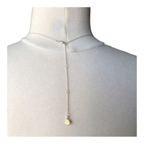 Retro Silver Tusk Shape Pendant Silver Chain Long Statement Necklace - Picture 9 of 11